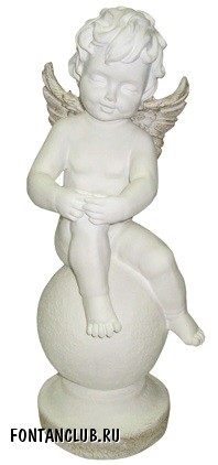 Фигура садовая Ангел на шаре, высота 60 см, артикул 308 