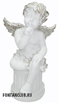 Скульптура для сада Ангел на пьедестале, артикул 310, высота 60 см.