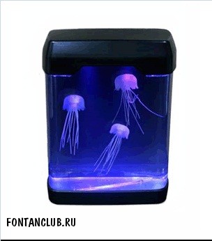 Медузы в аквариуме с подсветкой, (20*8*25см) AM-9606