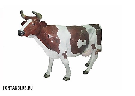 Корова большая для сада, Выглядит очень натурально! (210*160*68cм), коричневая