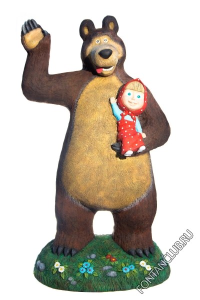 Садовая фигура Маша и медведь