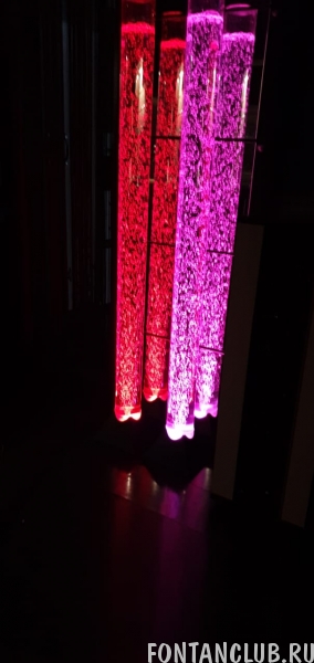 Воздушно-пузырьковая колонна, высота 150см, диаметр 10см, цветная LED подсветка, пульт ДУ