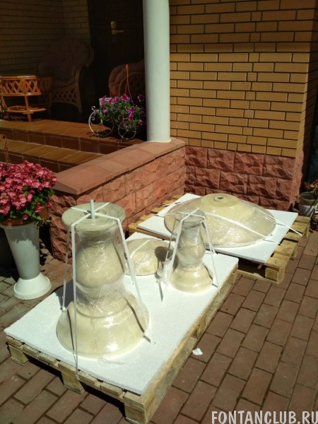 Классический фонтан для дачи и сада, два яруса, размер 116*85см, вес 120 кг, артикул AF300
